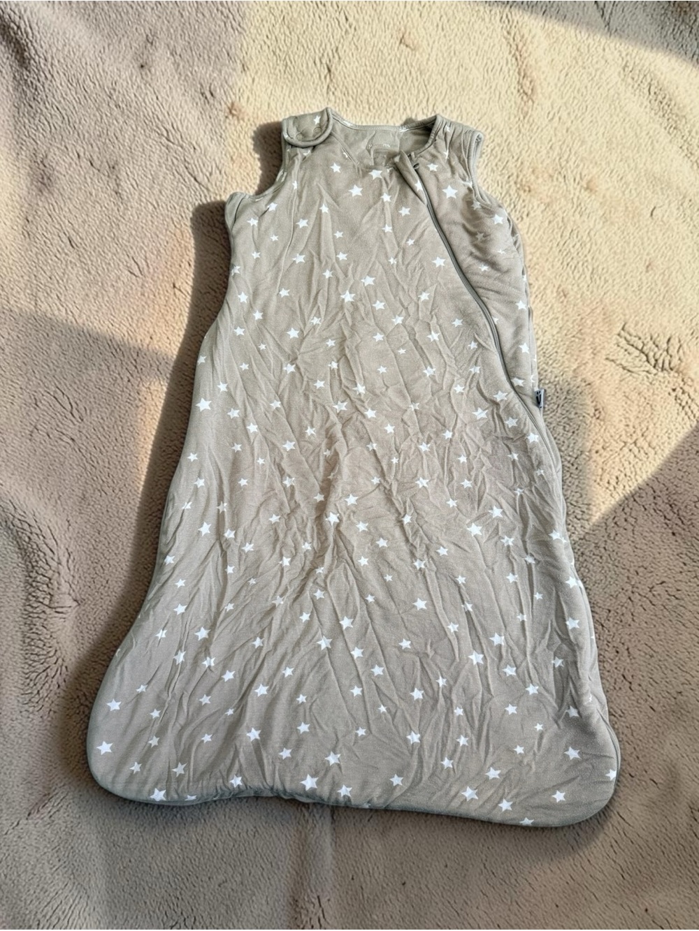 Sleeveless Star-Print Sleep Sack for Kids - Grey